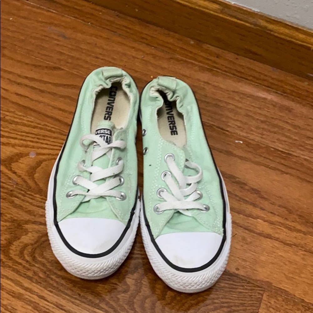 Mint colored converse